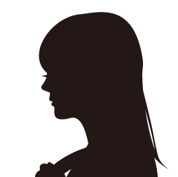 女性のシルエット